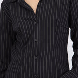 Camisa rayas detalle pinzas