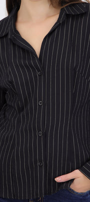 Camisa rayas detalle pinzas