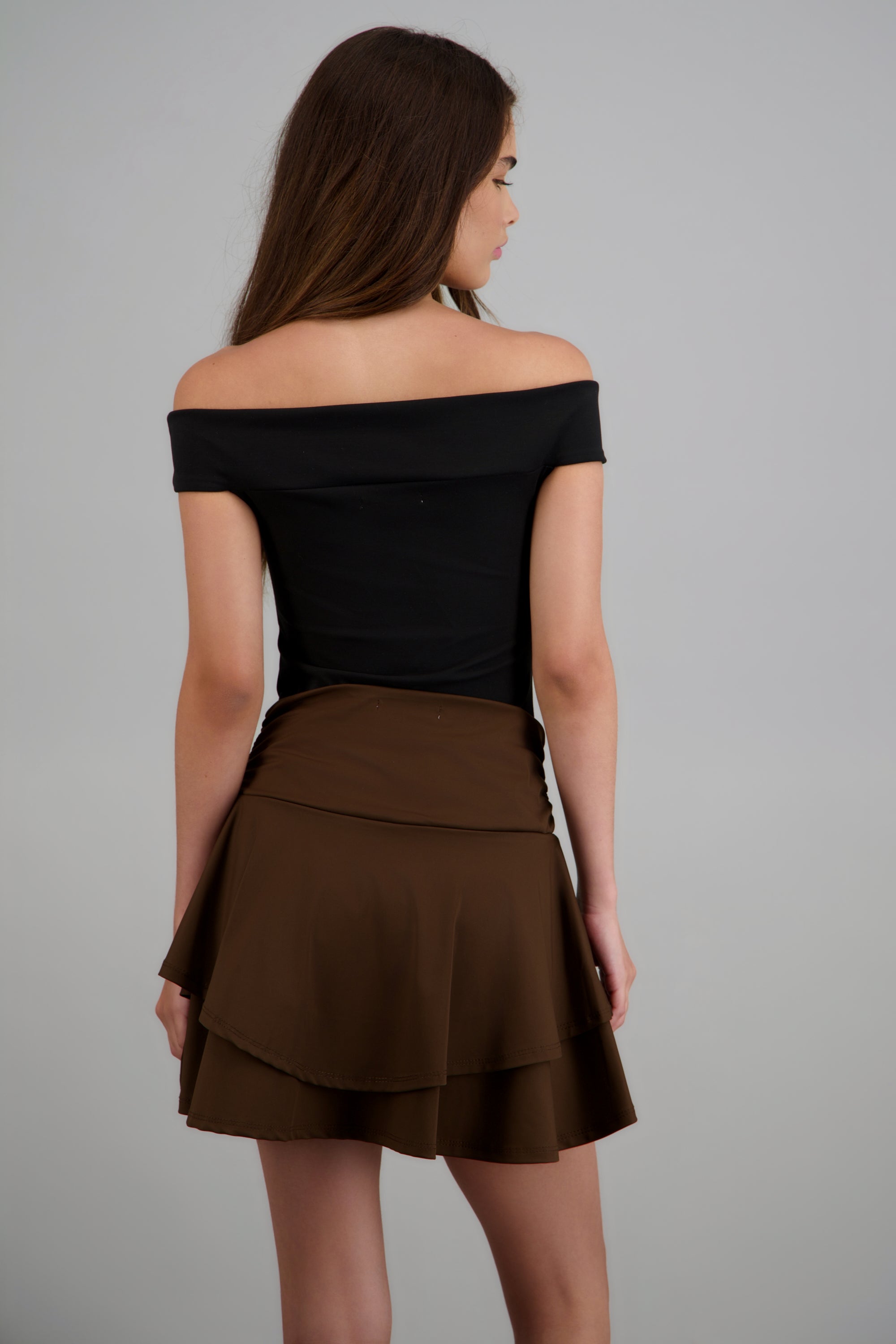 Body off shoulder NEGRO