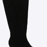 Bota vaquera punta metalica gamucina
