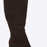 Bota alta rigida gamucina
