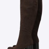 Bota alta rigida gamucina