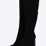 Bota alta rigida gamucina