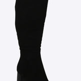 Bota alta rigida gamucina