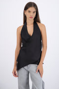 Top halter detalle asimetrico