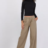 Pantalón rayado wide