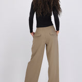 Pantalón rayado wide
