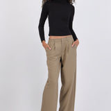 Pantalón rayado wide