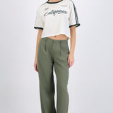 Pantalón rayado wide