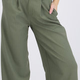 Pantalón rayado wide