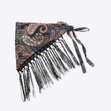 Pañuelo boho flecos