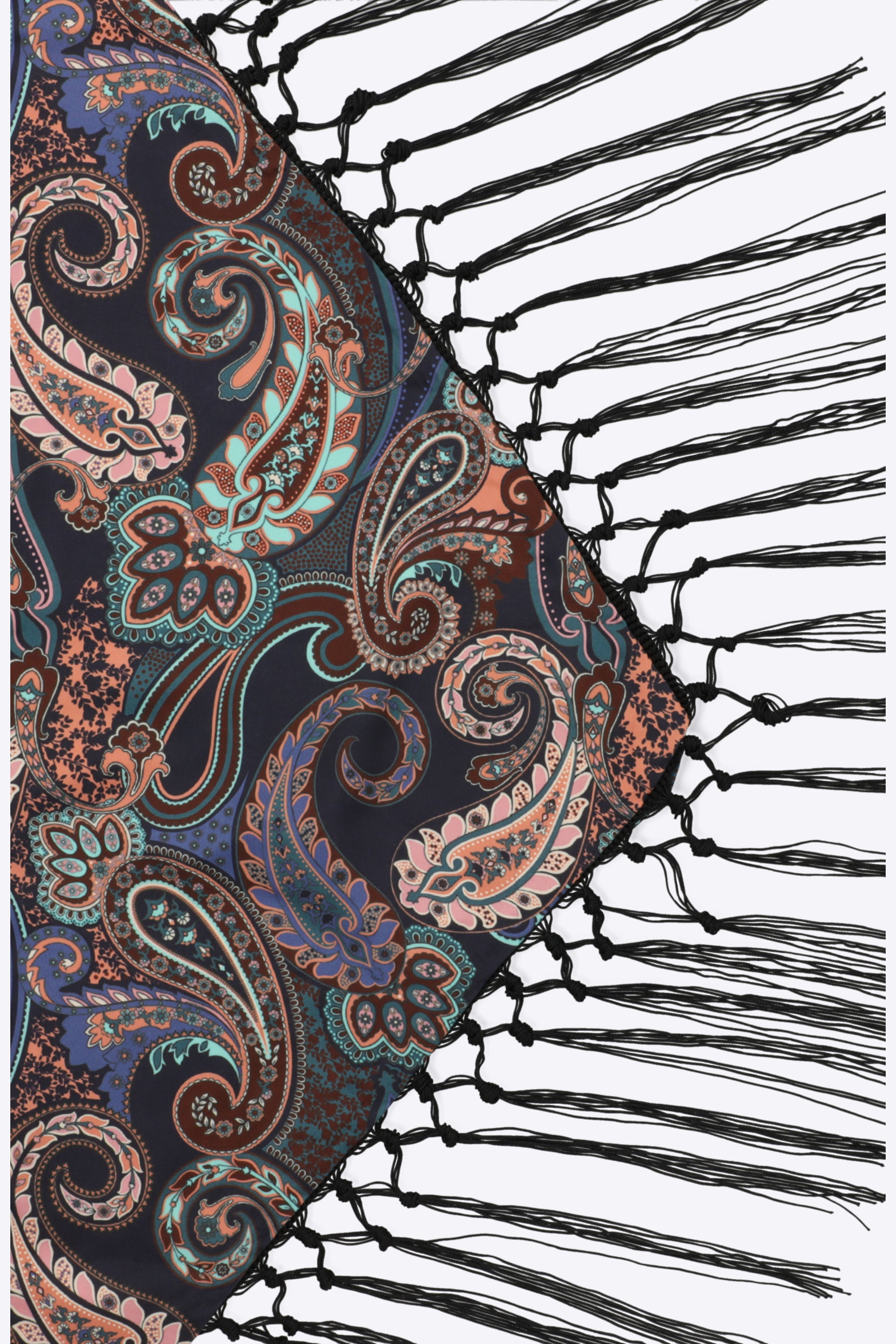 Pañuelo boho flecos