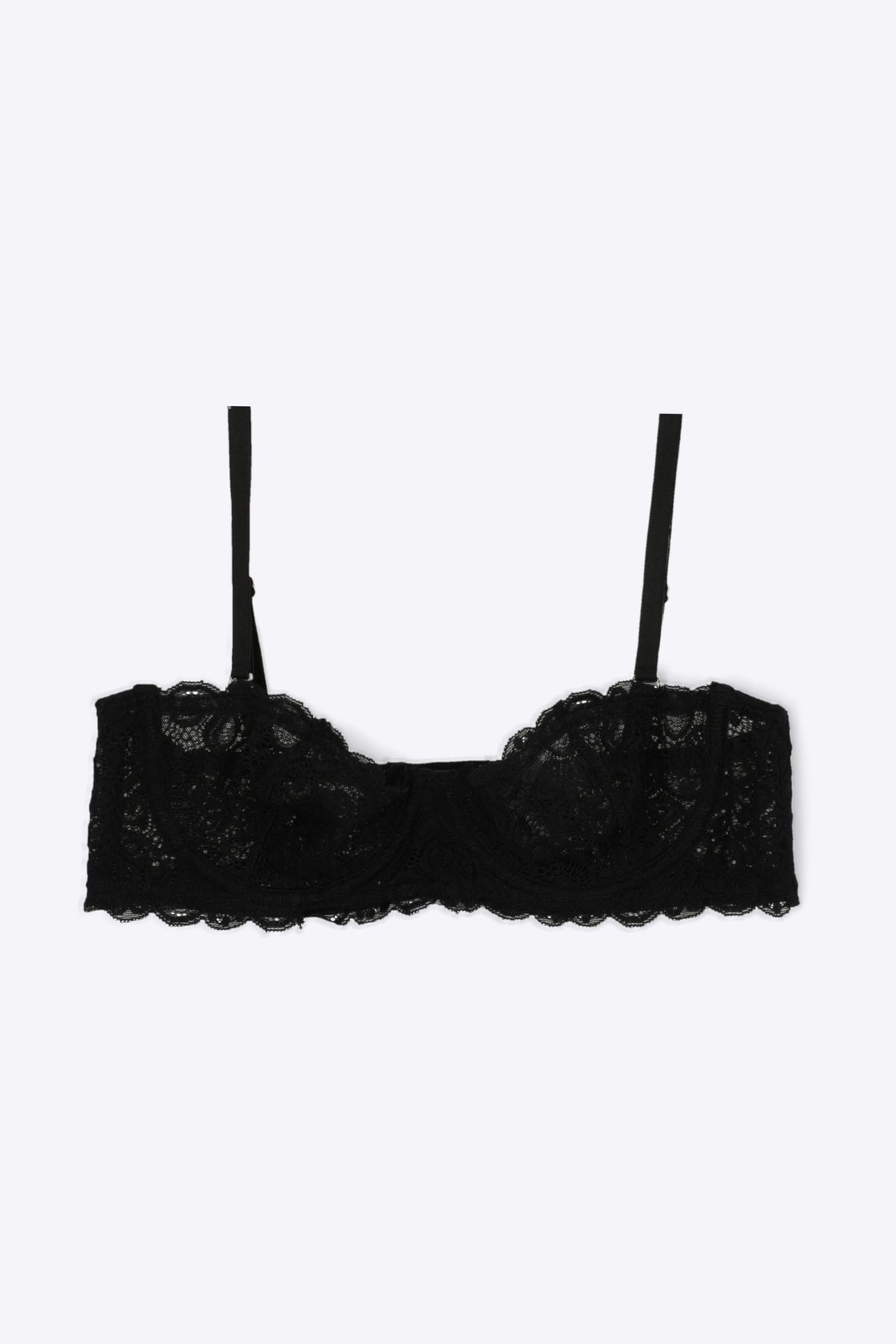 Bra encaje espirales NEGRO