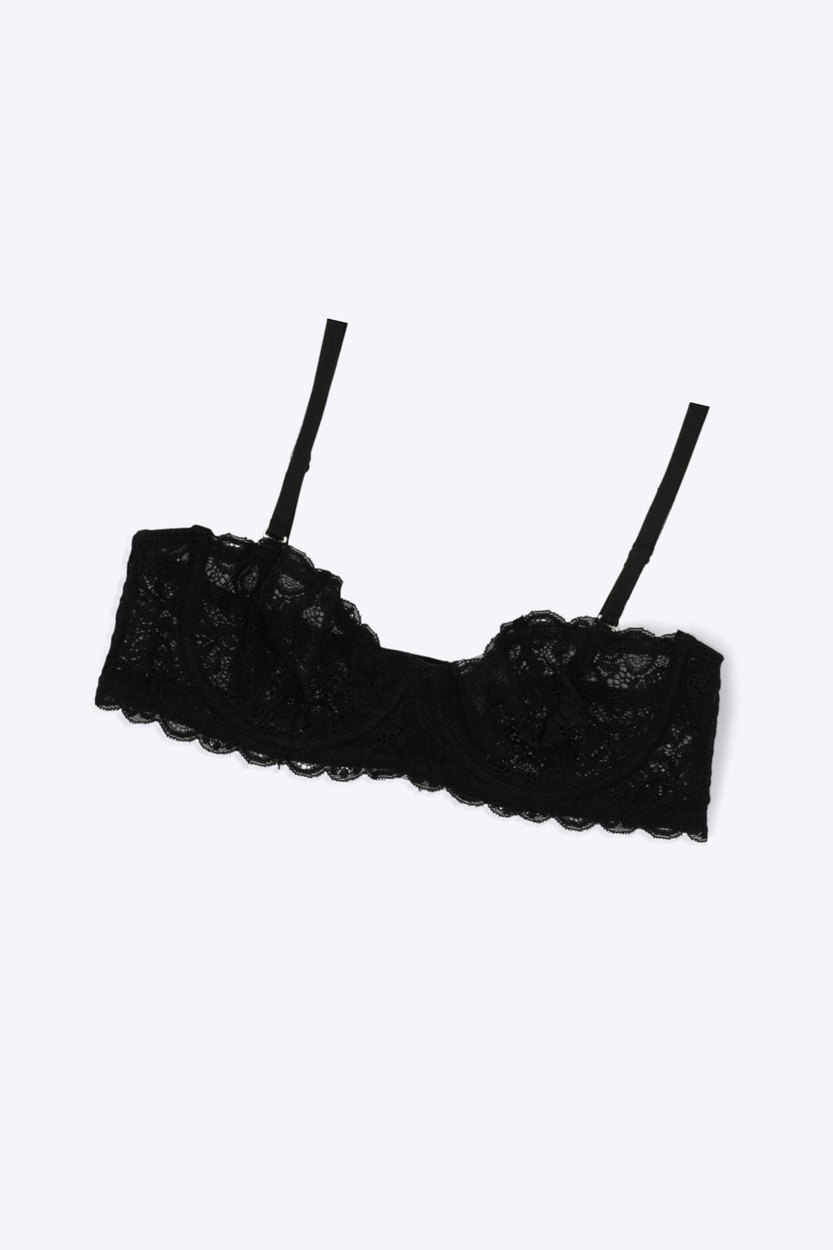 Bra encaje espirales NEGRO