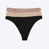 Tripack tanga tela satinada