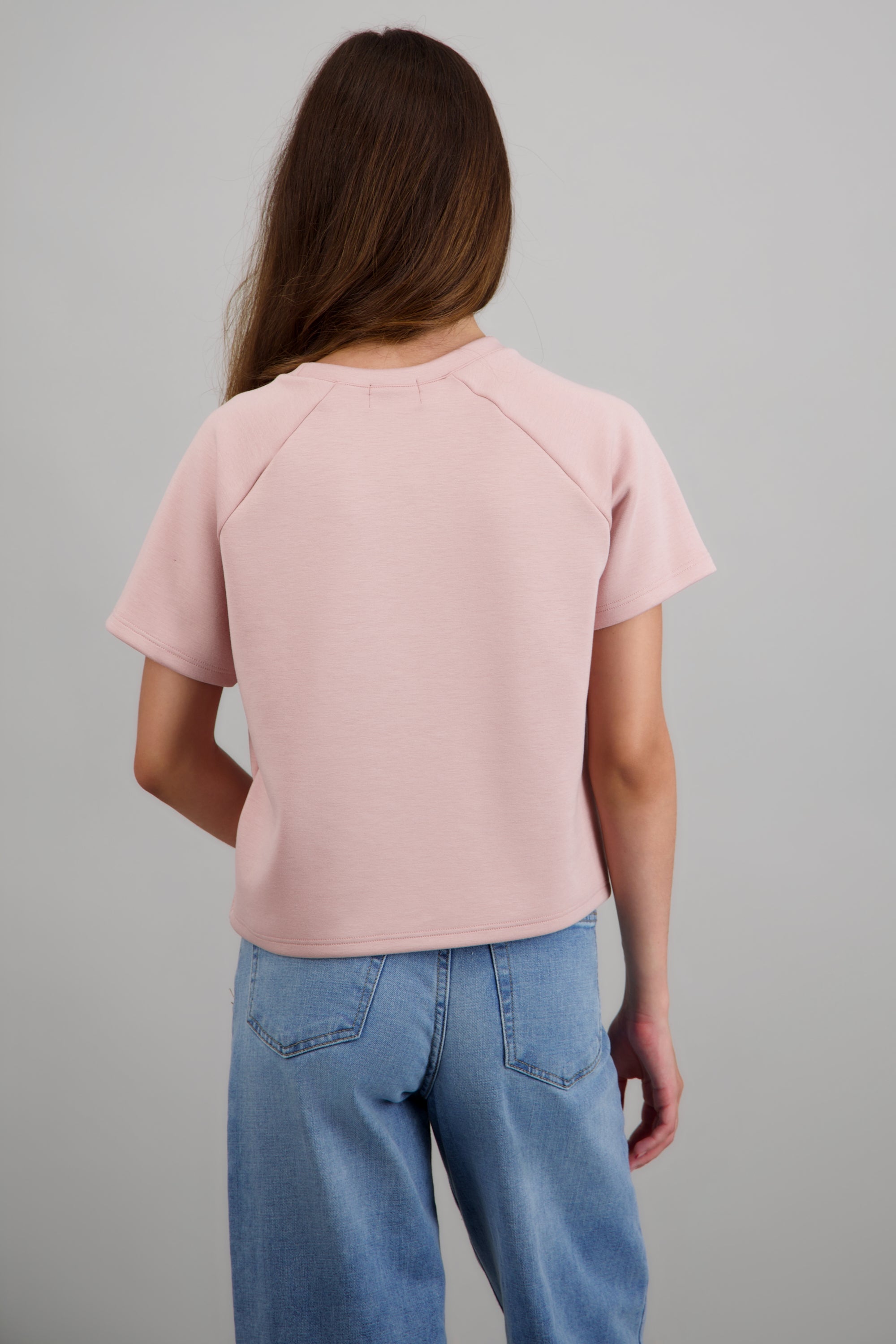 Playera basica tacto suave PALO DE ROSA