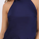 Top halter detalle encaje