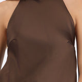Top halter detalle encaje