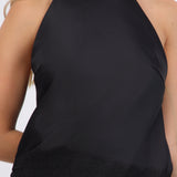 Top halter detalle encaje