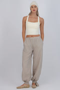 Pantalón globo gingham