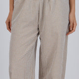 Pantalón globo gingham