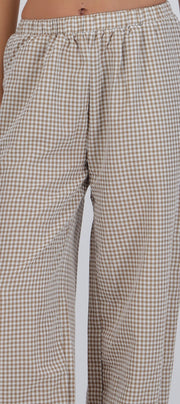 Pantalón globo gingham