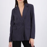 Saco oversize rayasa