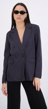 Saco oversize rayasa