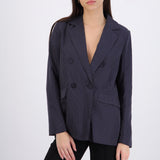 Saco oversize rayasa