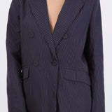 Saco oversize rayasa