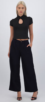 Pantalón de vestir detalle trama