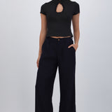 Pantalón de vestir detalle trama