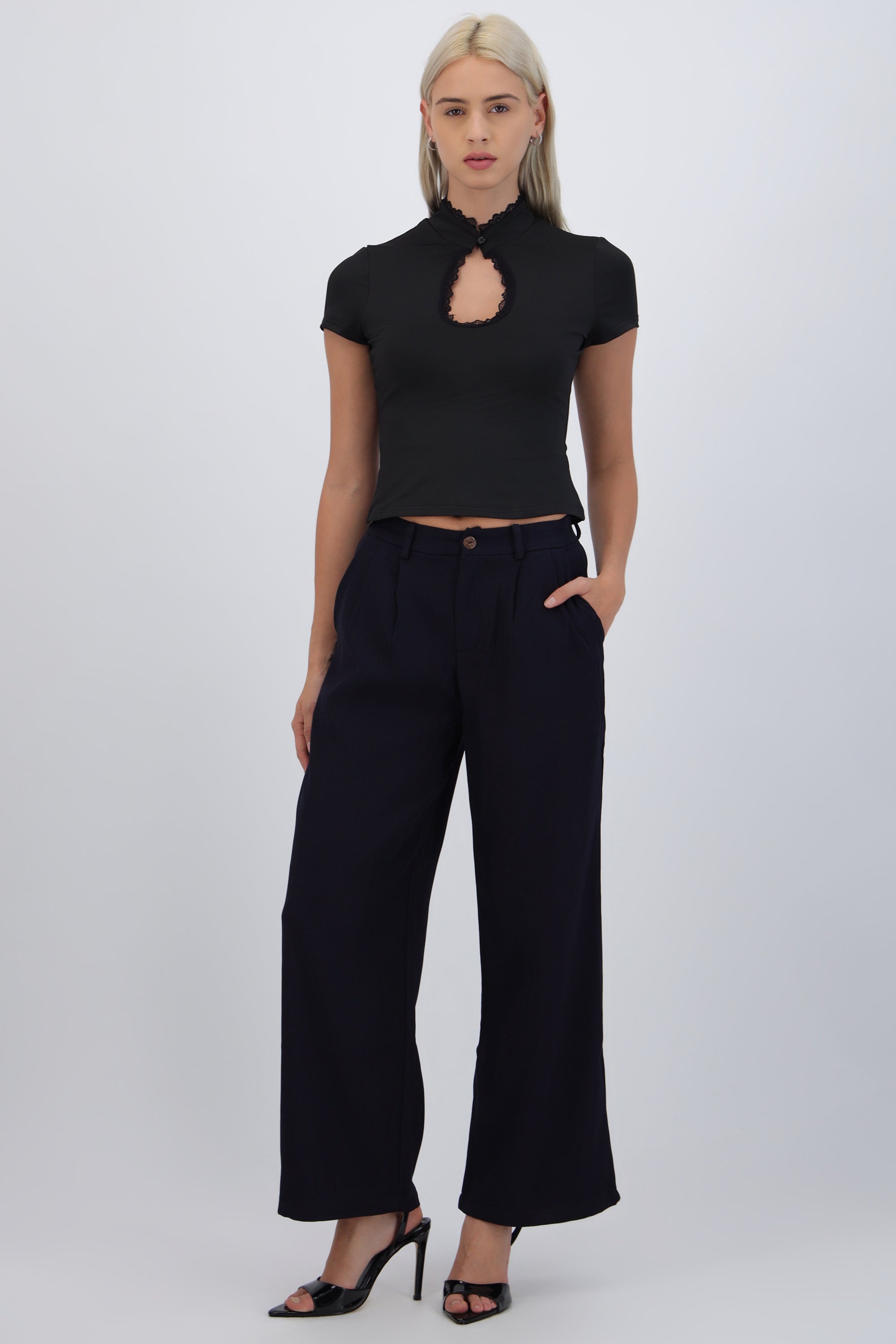 Pantalón de vestir detalle trama