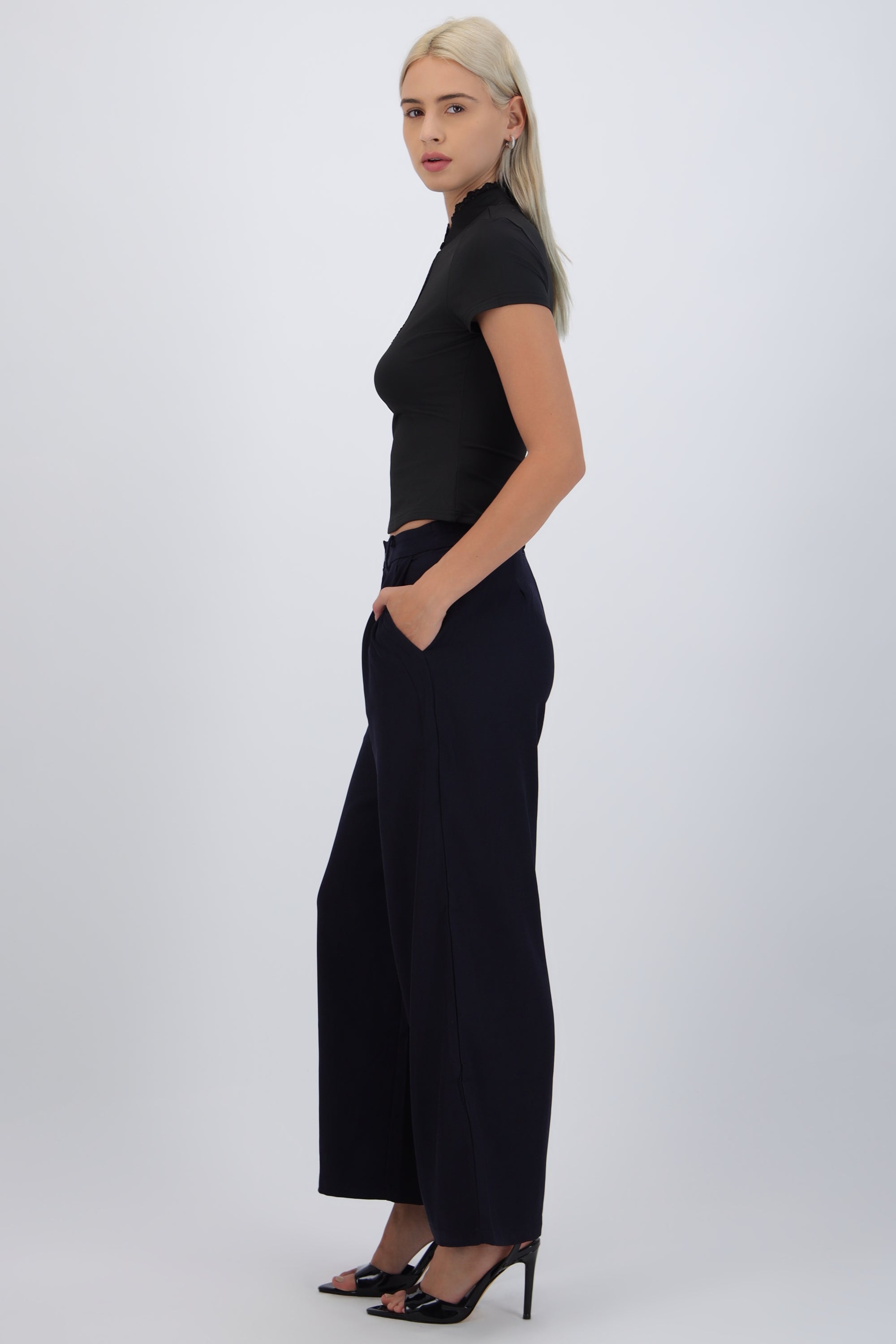 Pantalón de vestir detalle trama