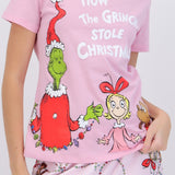 Pijama manga corta grinch personajes