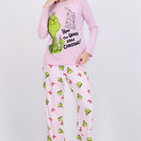 Pijama manga larga grinch arbol