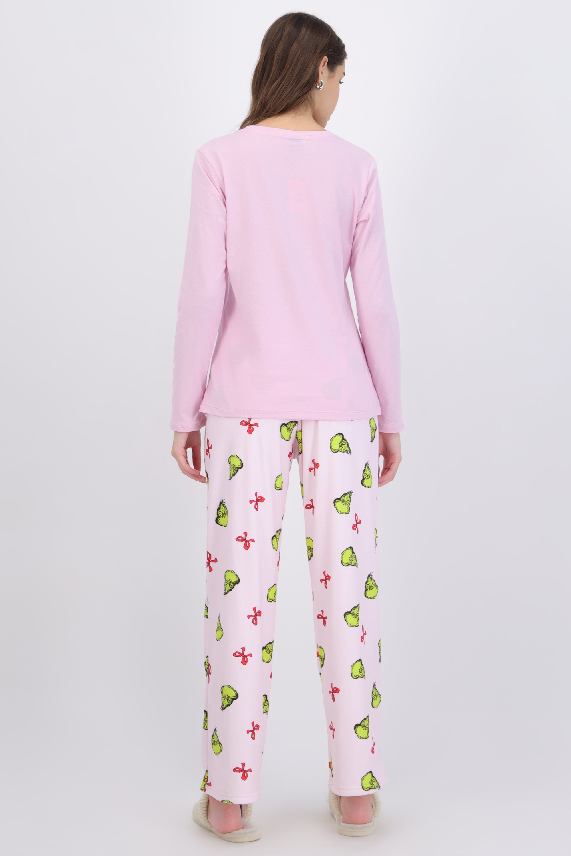 Pijama manga larga grinch arbol