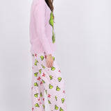 Pijama manga larga grinch arbol