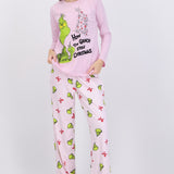 Pijama manga larga grinch arbol