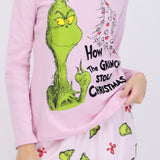 Pijama manga larga grinch arbol