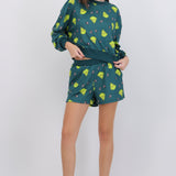 Pijama short sudadera full print grinch