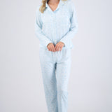 Pijama rayas estampado navideño