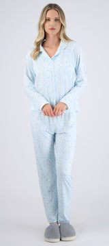 Pijama rayas estampado navideño