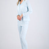 Pijama rayas estampado navideño