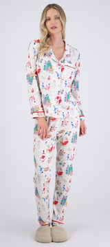 Pijama estampado navideño
