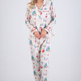 Pijama estampado navideño