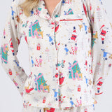 Pijama estampado navideño