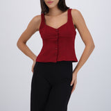 Top tirantes botones