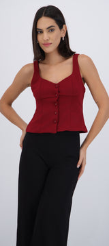 Top tirantes botones