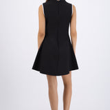 Vestido mini alamares